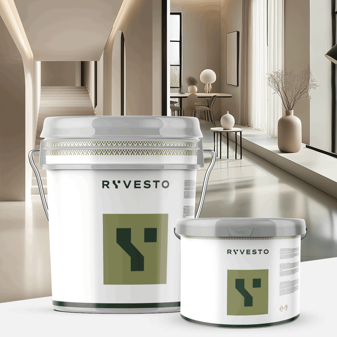 ryvesto waterfinish 2k plus - semi-shiny (a+b) - ral 9001 bianco crema - finitura poliuretanica idrodiluibile bicomponente a base di resine sintetiche modificate - kg 1,2 - a (1,1 kg) + b (0,1 kg) - foto 4