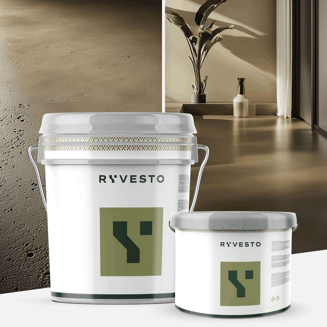 ryvesto waterfinish 2k plus - semi-shiny (a+b) - ral 6006 oliva grigiastro - finitura poliuretanica idrodiluibile bicomponente a base di resine sintetiche modificate - kg 6 - a (5,5 kg) + b (0,5 kg) - foto 4