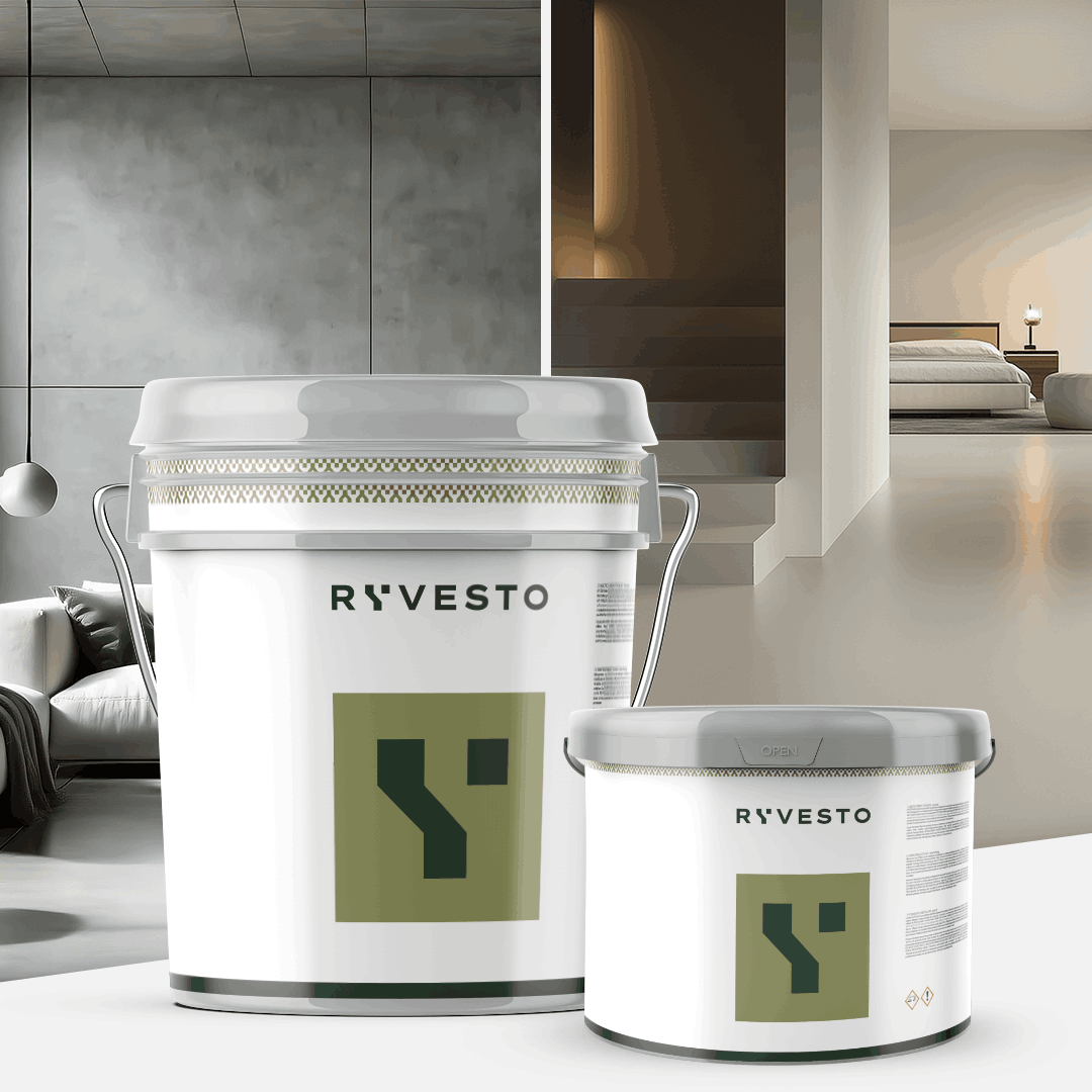 ryvesto waterfinish 2k plus - semi-shiny (a+b) - ral 9002 bianco grigiastro - finitura poliuretanica idrodiluibile bicomponente a base di resine sintetiche modificate - kg 6 - a (5,5 kg) + b (0,5 kg) - foto 3