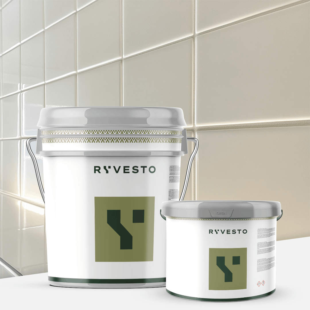 ryvesto waterfinish 2k plus - semi-shiny (a+b) - ral 9010 bianco puro - finitura poliuretanica idrodiluibile bicomponente a base di resine sintetiche modificate - kg 6 - a (5,5 kg) + b (0,5 kg) - foto 1