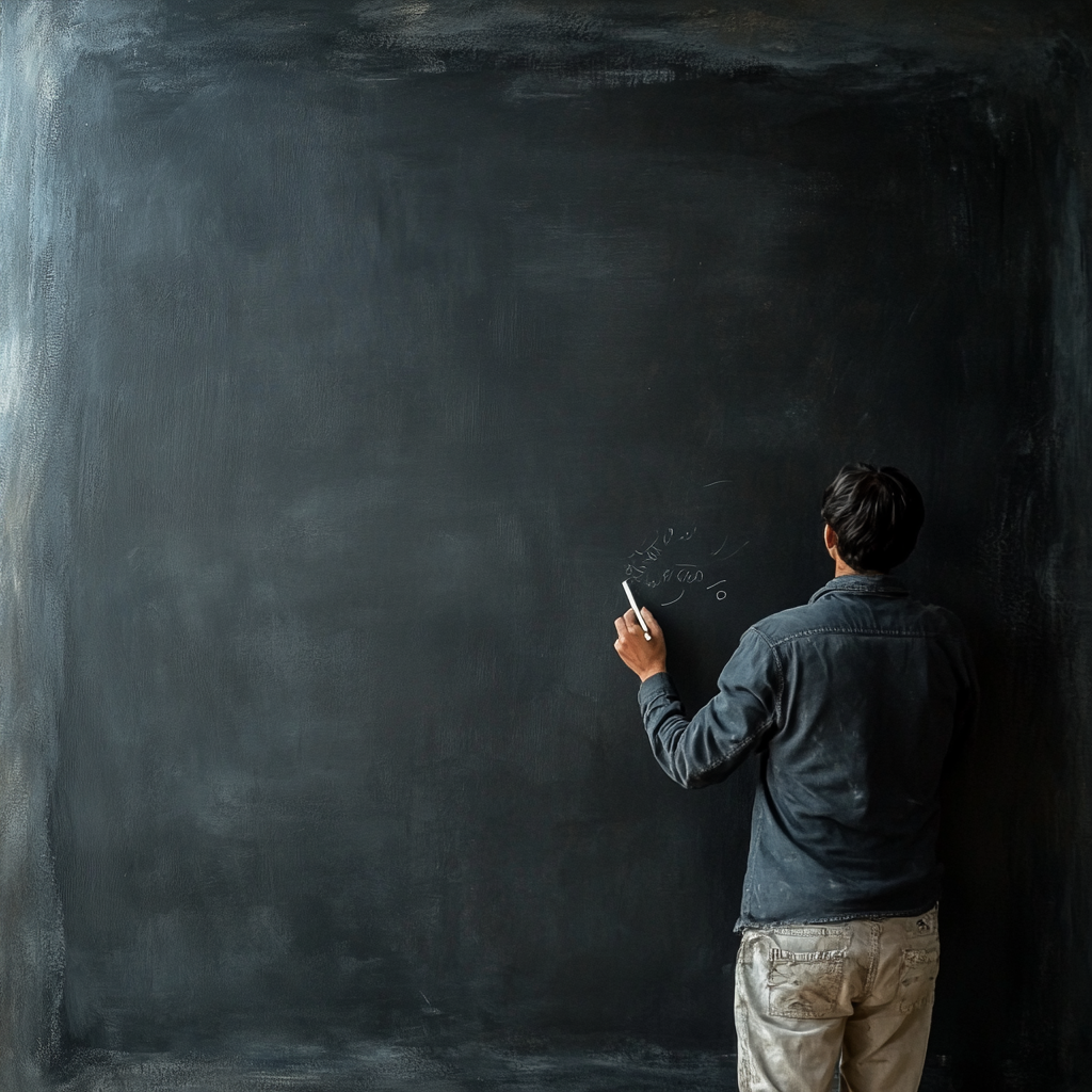 ryvesto black board paint - smalto acrilico all' acqua effetto lavagna - lt 0,75 - foto 3