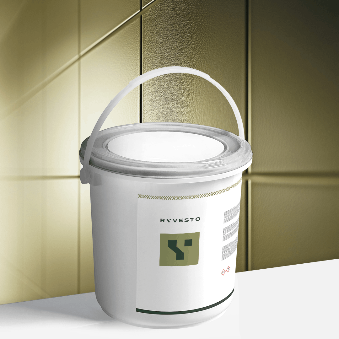 ryvesto waterfinish 1k plus extra - matt - ral 1000 beige verdastro - finitura acrilpoliuretanica idrodiluibile monocomponente a base di resine sintetiche modificate - kg 1,1 - foto 1