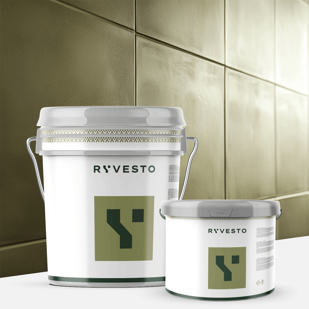 ryvesto waterfinish 2k plus extra-matt (a+b) - ral 7002 grigio olivastro - finitura poliuretanica idrodiluibile bicomponente a base di resine sintetiche modificate - kg 6 - a (5,5 kg) + b (0,5 kg) - foto 1