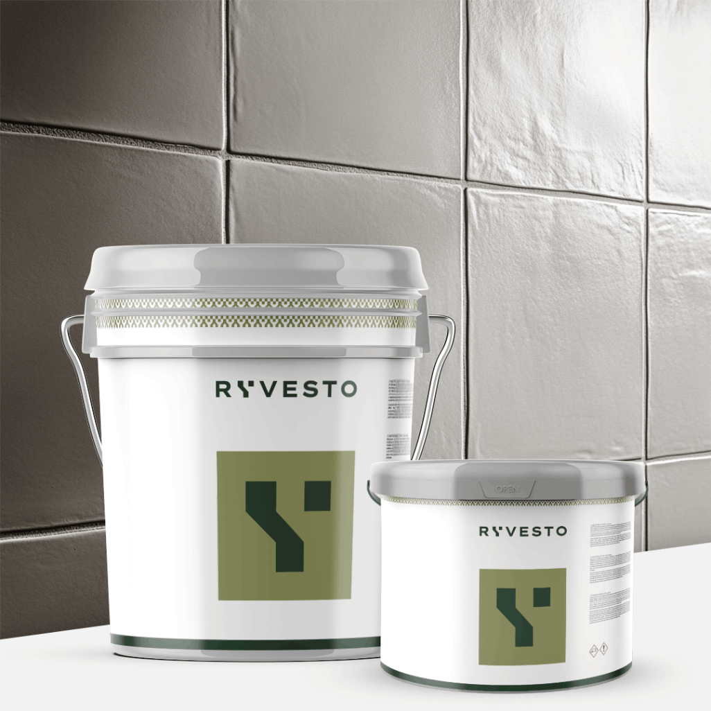 ryvesto waterfinish 2k plus extra-matt (a+b) - ral 7038 grigio agata - finitura poliuretanica idrodiluibile bicomponente a base di resine sintetiche modificate - kg 6 - a (5,5 kg) + b (0,5 kg) - foto 1