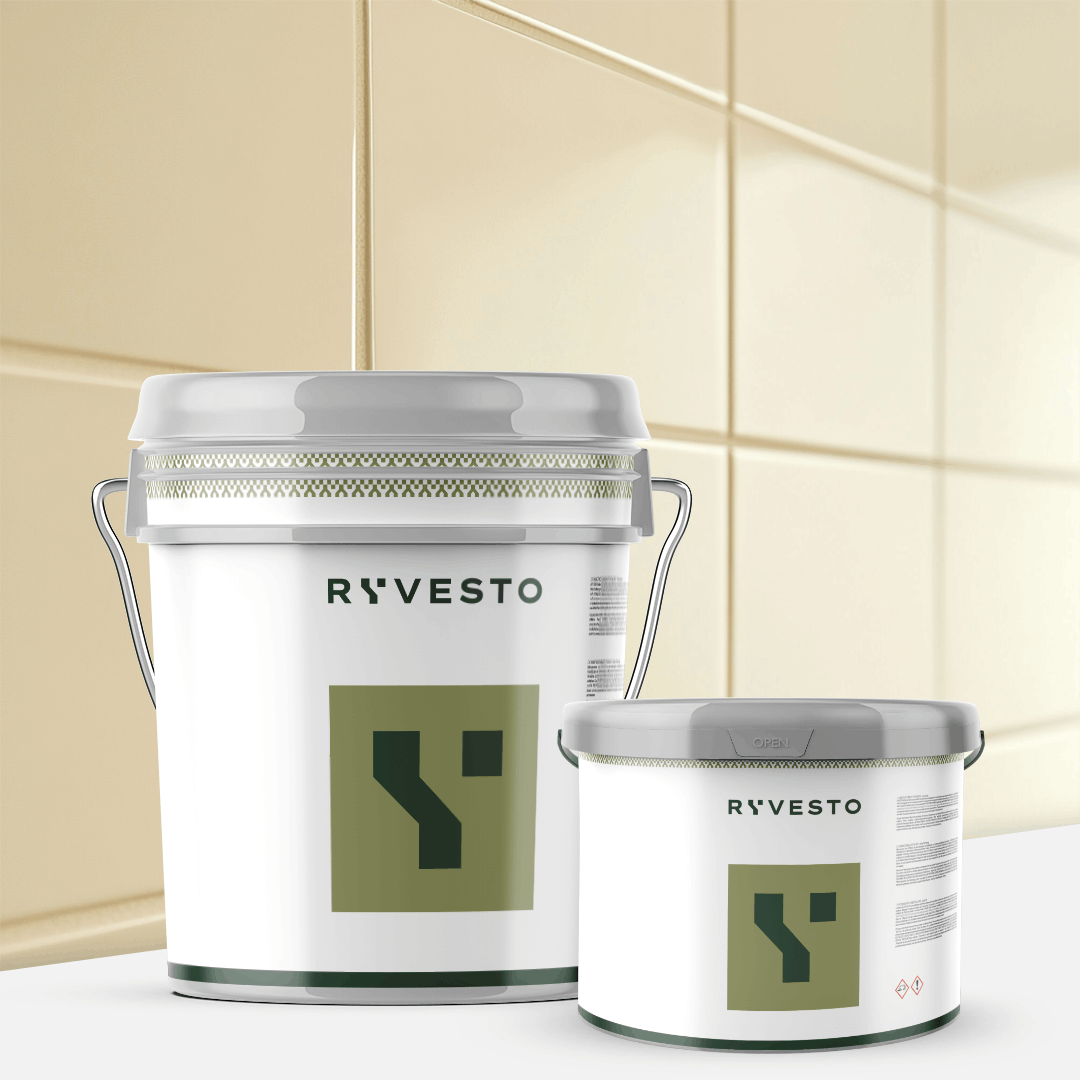 ryvesto waterfinish 2k plus extra-matt (a+b) - ral 9001 bianco crema - finitura poliuretanica idrodiluibile bicomponente a base di resine sintetiche modificate - kg 6 - a (5,5 kg) + b (0,5 kg) - foto 1