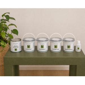 Set monokem per tavolo in legno o similiari -  1,5 m² - verde oliva